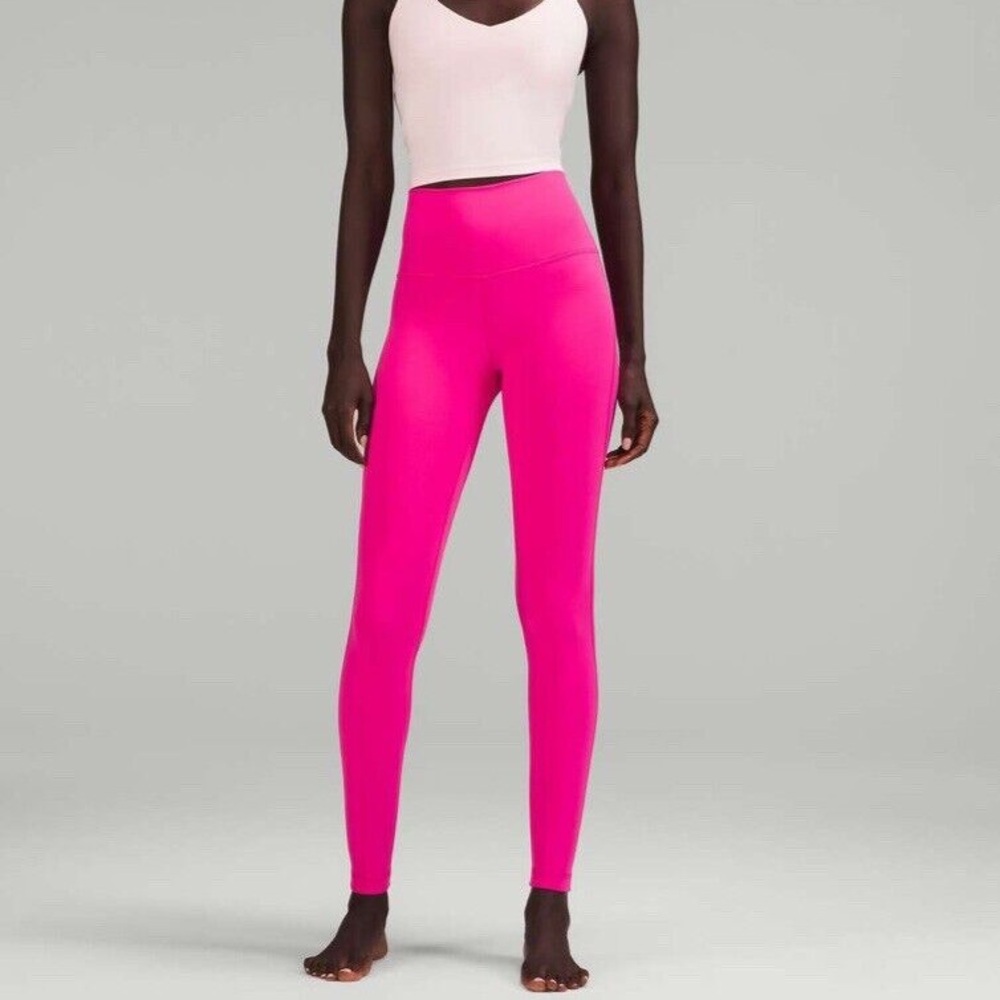 Lululemon sonic pink align pants 28” pants